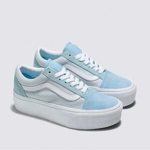 Vans Old Skool Stackform Blue Platform - sz 8.5